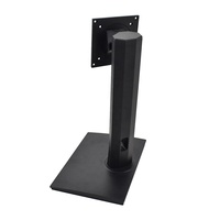 Support de moniteur de bureau pliable WOSHUO POSD-19 en plastique ABS/métal/moulage sous pression, support de base réglable, support de fixation noir 1,8-7 kg