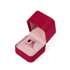 Boîte à bijoux vintage en gros, étui à bijoux de luxe personnalisé, étui de rangement en microfibre suédée - Product Image 5