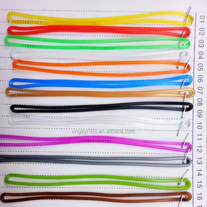 Wholesale Eco-friendly 15cm Clear PVC Lanyards 6inch Transparent Rubber Bag Tags Luggage Tags Thermal Transfer Printing