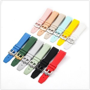 יוקרה למכירה חמה אומגה עבור אומגה עבור swatch משותף 20 מ "מ ארוג דפוס פחמן סיבי סיבי רצועת סיליקון רצועת אבזם משותף - Product Image 1