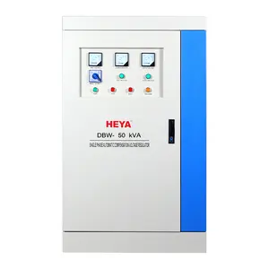 Factory sales 220/380V Relay controlled automatic voltage regulator electrical 50KVA single-phase AC LED display