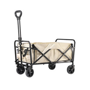 Nuevo Carrito de Camping Plegable y Portátil con Marco de Acero al Carbono y Tela Oxford 600D Negra para <span class=keywords><strong>Comprar</strong></span> Verduras y Hacer Picnic - Product Image 2