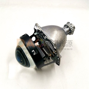 Lente de proyector de faro delantero de coche, lente Universal Bi <span class=keywords><strong>Xenon</strong></span> de revestimiento azul para reemplazo de luz automática, otros accesorios de luz de coche de 12V - Product Image 5