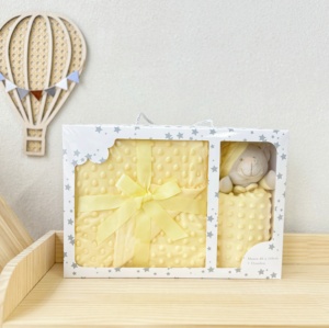 Manta <span class=keywords><strong>de</strong></span> Bebé Ultra Suave <span class=keywords><strong>de</strong></span> Minky con Puntos, Calidad Premium, Personalizada, Ideal para Bebés y Niños Pequeños, Comodidad Acogedora, <span class=keywords><strong>Regalos</strong></span> <span class=keywords><strong>Personalizados</strong></span> para Bebés - Product Image 1