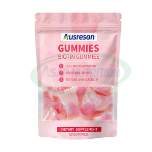 Gomitas de Colágeno Vegano Ausreson con Biotina, Suplemento Dietético Nutricional para Cabello, Piel y Uñas, Gomitas de Colágeno con Biotina Natural - Product Image 2