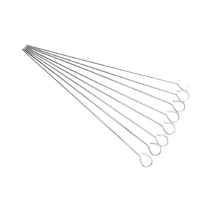 20cm thép không gỉ <span class=keywords><strong>BBQ</strong></span> xiên cho rau tôm thịt gà thịt bò thịt lợn ngoài trời dễ dàng làm sạch sắt và PP Chất liệu túi đóng gói - Product Image 2