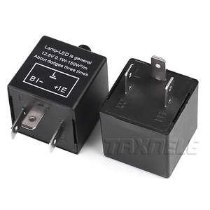 CF14 12V 3-Pin LED ปรับได้รถกะพริบแฟลชรีเลย์สำหรับไฟเลี้ยว40A รีเลย์ - Product Image 5