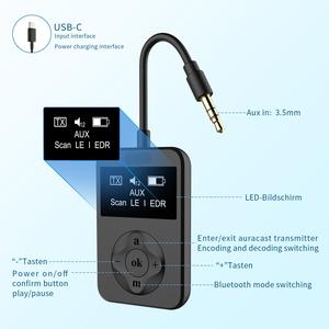 <span class=keywords><strong>Émetteur</strong></span> <span class=keywords><strong>Bluetooth</strong></span> Le Audio avec Auracast, Aptx Adaptive, Aptx LL, compatible avec les téléphones <span class=keywords><strong>Samsung</strong></span> S24, <span class=keywords><strong>pour</strong></span> regarder la télévision - Product Image 3