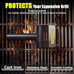 Brosse électrique SEB pour nettoyer les grilles de barbecue en extérieur, brosse rotative sans fil réglable pour nettoyer les grilles de barbecue - Product Image 5