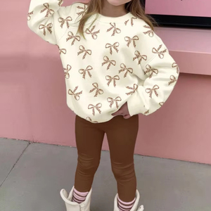 <span class=keywords><strong>Leggings</strong></span> Casual e felpe da ragazza personalizzate per ragazze. Felpe stampate per 4-7 anni, adatte per attività all'aperto. - Product Image 1