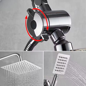 YF 2026 Combo de Cabezal de Ducha de Lluvia al por Mayor, OEM/ODM, Acero Inoxidable Cromado, Alta Presión, Doble Función para Hotel - Product Image 3