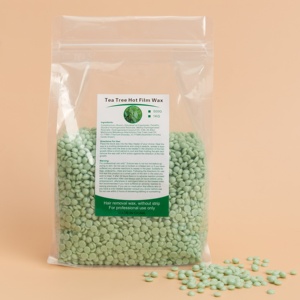WaxNewK Perles de <span class=keywords><strong>cire</strong></span> brésilienne sans papier en gros 1kg Depil Tea Tree <span class=keywords><strong>Cire</strong></span> crème dépilatoire <span class=keywords><strong>verte</strong></span> pour tout le corps - Product Image 2