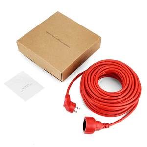 파워 스트립 연장 코드 케이블 16A EU 콘센트 4000w 전기 Schuko 1.0mm 빨간색 실내 실외 플러그 소켓 공학 - Product Image 4