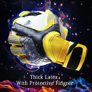 Gants de gardien de but de football professionnel SMX en latex épaissi avec protection des doigts pour une utilisation sportive en cuir de qualité - Product Image 5