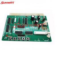 SUNWAYT SW-PS2 Placa Convertidora Jamma para PC, Interfaz de 28 Pines, USB PC2JAMMA VGA Verde, Cables y Conectores para Placa Base de Consola de Juegos 5V/12V