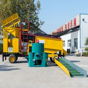 Автоматическая мобильная установка для гравитационного разделения россыпного золота и минералов, 200 тонн, с индивидуальной настройкой, для обогащения и промывки, с двигателем - Product Image 3