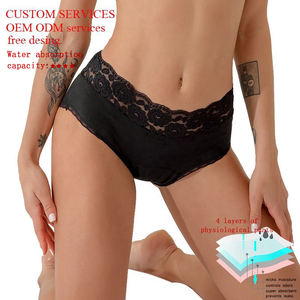 Culottes menstruelles en coton lavables et imperméables pour femmes, personnalisables en gros - Product Image 1