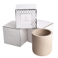 Boîte à bougies carrée en papier artisanal de haute qualité, personnalisée par le fabricant, pour emballages cadeaux