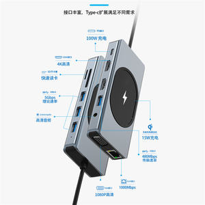 Apub UB apdapter con onual igual onononitors igigigigigigabit ther45 45 Wireless harharger 100W D SD/Tfor para acacook ook ro uwei enenovo - Product Image 3