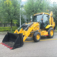 Chargeuse-pelleteuse sur roues 420F de 7,5 tonnes avec godet de 1,35 m³ et moteur diesel Cummins, pompe et engrenages pour travaux d'infrastructure