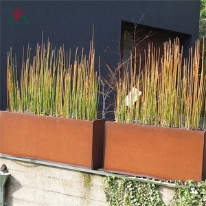Grande Fioriera da Esterno in Acciaio Corten, Arredo Giardino, Vaso per Fiori - Product Image 2
