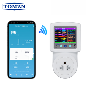 Tomzn SKW ปลั๊กไฟ WiFi Tuya ป้องกันแรงดันไฟฟ้าในปัจจุบัน AC 220V 16A ปรับได้พร้อมตัวจับเวลาวัด PE 3ขาพร้อม PE - Product Image 1