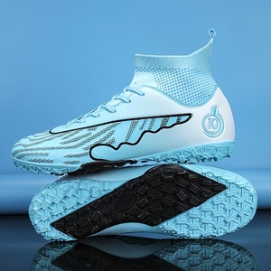Nouvelles Chaussures de Football Unisexe à Tige en Mesh Tendance Mode Montantes Crampons <span class=keywords><strong>SG</strong></span> pour Terrains Gazonnés et Extérieurs Futsal - Product Image 6
