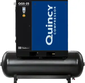 Emas Pemasok Quincy QGS-25 HP QGS Series 20-40 Belt Drive Rotary Screw Air Compressor