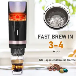  Khách sạn ngoài trời thương mại tiên tiến cà phê Maker Máy pha cà phê Trung Quốc Espresso 3 trong 1 nhôm 90 80 1 bộ máy Cappuccino 5V