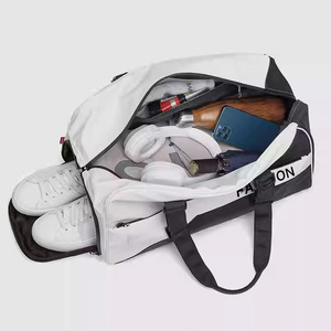 Bolsa de Viaje Unisex Personalizada al por Mayor, Bolsa de Gimnasio Ligera de Gran Capacidad, Bolsa Cruzada Impermeable con Forro de Poliéster, Bolsa de Lona - Product Image 4