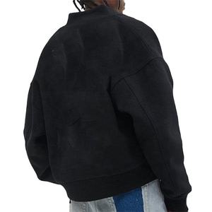 Wholesale Custom Print logo Classic Suede <b>Jacket</b> <b>Truckers</b> Fleece Letterman Custom Wool Varsity <b>Jacket</b> for <b>Men</b> - Product Image 5