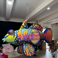 Animaux marins suspendus, poisson tropical gonflable, ballon poisson coloré gonflable, taille sur mesure