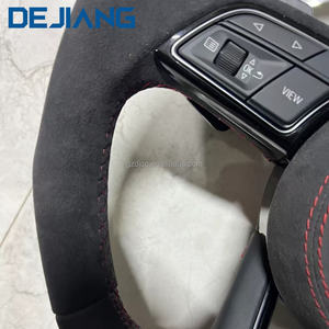 Volant de voiture en cuir Alcantara <span class=keywords><strong>RS</strong></span> pour <span class=keywords><strong>Audi</strong></span> A3 A5 A6 C6 C7 C8 8Y 8P B8 B9 TTS 8V S4 S5 A4 B8 B8.5 4F A6 A7 A8 Q3 Q5 - Product Image 4