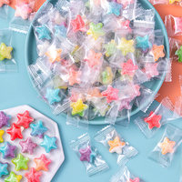 Bonbons durs en forme de cœur colorés, emballés individuellement, saveurs de fruits assorties, bonbons en vrac