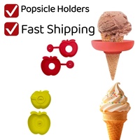 Support en silicone anti-goutte de qualité alimentaire, écologique, pour bâtonnets de glace et cornets de crème glacée, avec fonction anti-déversement