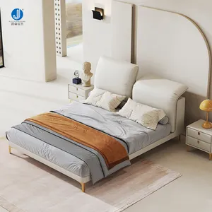 现代奢华独特设计软垫双人大床大号设计师卧室套装