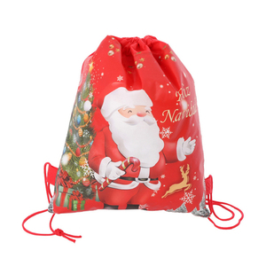 Cheap Eco-friendly Durable Recycled Non Woven Drawstring <strong>Christmas</strong> <strong>Large</strong> <strong>Bags</strong> for <strong>Gifts</strong> Packaging - Product Image 1