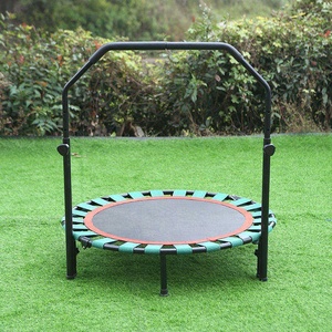 Tengtai OEM nhà máy vành đai Trampoline có thể gập lại Trampoline tập thể dục ngoài trời/trong nhà nảy giường với tay vịn - Product Image 1