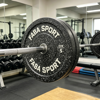 Équipement de fitness commercial de qualité supérieure, plaque de musculation en acier et caoutchouc durable pour l'entraînement de force et la musculation