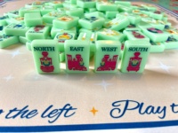 Ensemble de Mahjong américain en acrylique vert menthe de qualité supérieure, thème festival, cadeau de collection pour les amateurs de Mahjong