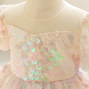 Vestido de Navidad para <span class=keywords><strong>niña</strong></span>, primer paseo, fiesta de cumpleaños, Princesa, <span class=keywords><strong>bautizo</strong></span>, tutú sin mangas con lentejuelas para niños, traje de Año Nuevo - Product Image 3