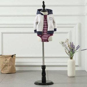 Vêtements pour enfants en gros : Ensemble 3 pièces en coton à capuche et manches longues pour garçons et filles (veste, barboteuse, pantalon) – Tenues pour bébés - Product Image 2