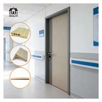 Puerta Interior de Hospital, Puerta de Material Compuesto de Madera y Plástico