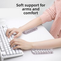 Support de poignet en silicone transparent et imperméable pour souris de bureau avec repose-main – Vente en gros transfrontalière