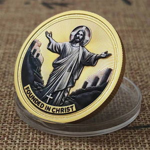 Finanziato in Cristo medaglia <span class=keywords><strong>di</strong></span> moneta commemorativa placcata in oro - Product Image 2