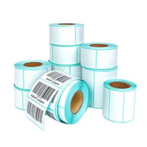 Wholesale Adhesive Direct Thermal Barcode Labels UPC 50*30 White Shipping Barcode Label - Product Image 6