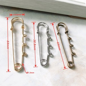 Estilo coreano de Alta Qualidade Segurança Pin Broche Cor Banhado Fecho Seguro para Camisola Cachecol Xaile <span class=keywords><strong>DIY</strong></span> Artesanato Jóias Decoração - Product Image 2