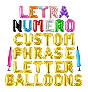 32นิ้วglobo letraลูกโป่งgloboฟอยล์dorado de metalizadosวันเกิดปาร์ตี้cotillonesสําหรับงานรื่นเริง