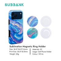 SUBBANK Werbeartikel Universeller Handyhalter für Auto Magnetischer Telefonring-Halter