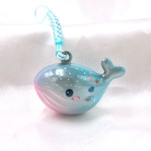 Llavero de Metal con Sonido de Ballena y Delfín, Colgante para Móvil con Ojo de Gato de Ensueño y Accesorio de Moda para Bolsos con Diseño de Dibujos Animados, Tamaño Pequeño - Product Image 4